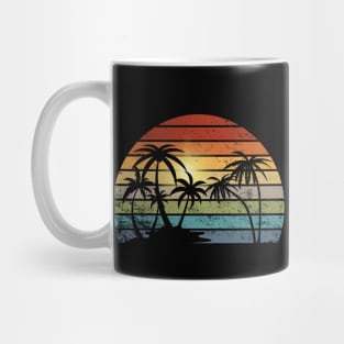 Palm Tree Retro Vintage Sunset Mug